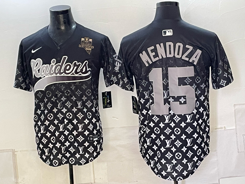 Men 2026 Oakland Raiders #15 Mendoza black Nike Limited NFL Jersey 0912008